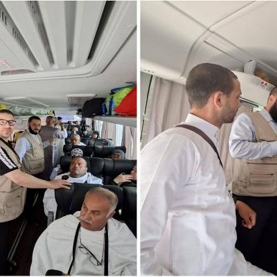 بدء تفويج حجاج فلسطين من المدينة المنورة إلى مكة المكرمة