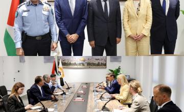 نائب رئيس دولة فلسطين يبحث مع وفد أوروبي رفيع المستجدات السياسية والأمنية ودعم المؤسسات الفلسطينية