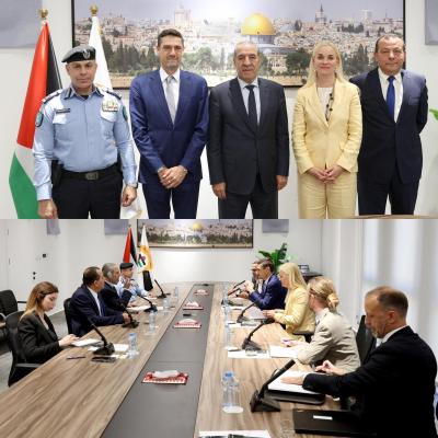 نائب رئيس دولة فلسطين يبحث مع وفد أوروبي رفيع المستجدات السياسية والأمنية ودعم المؤسسات الفلسطينية
