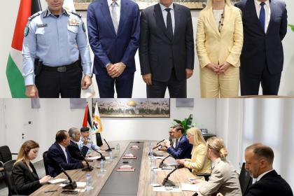 نائب رئيس دولة فلسطين يبحث مع وفد أوروبي رفيع المستجدات السياسية والأمنية ودعم المؤسسات الفلسطينية
