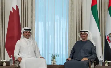 الأمير تميم يبحث مع رئيس الإمارات التنسيق المشترك لدعم أمن الإقليم