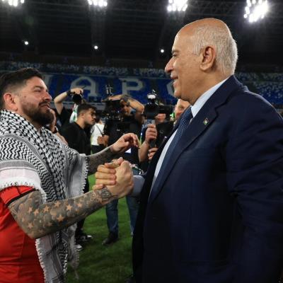 رسالة تضامن من نابولي: مارادونا جونيور يهتف لفلسطين في مباراة ودية