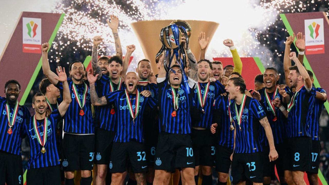 إنتر يحقق الثنائية بعد تتويجه بلقب كأس ايطاليا