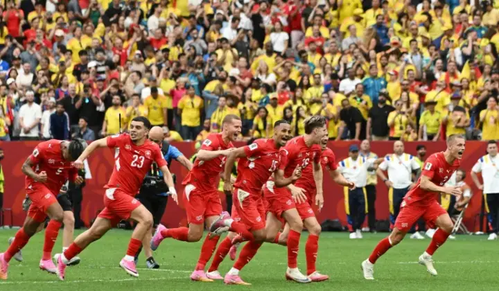 سويسرا إلى ربع النهائي على حساب كولومبيا بركلات الترجيح