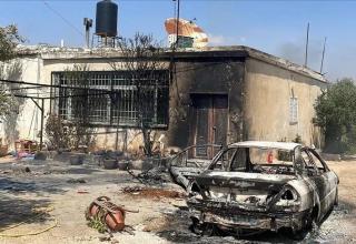 مستوطنون إسرائيليون يحرقون مركبة فلسطينية في هجوم بنابلس
