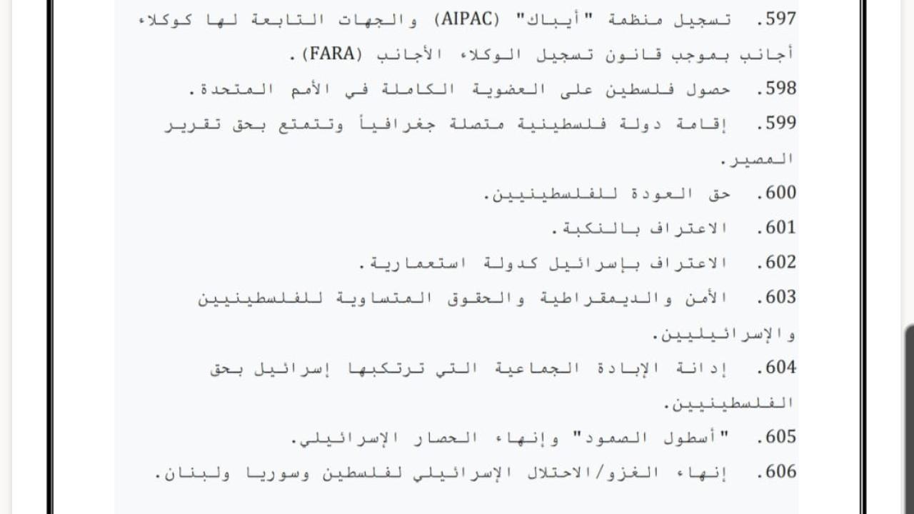 الحزب الديمقراطي في ولاية أيوا يقرّ 16 بندًا داعمًا لفلسطين ضمن برنامجه السياسي